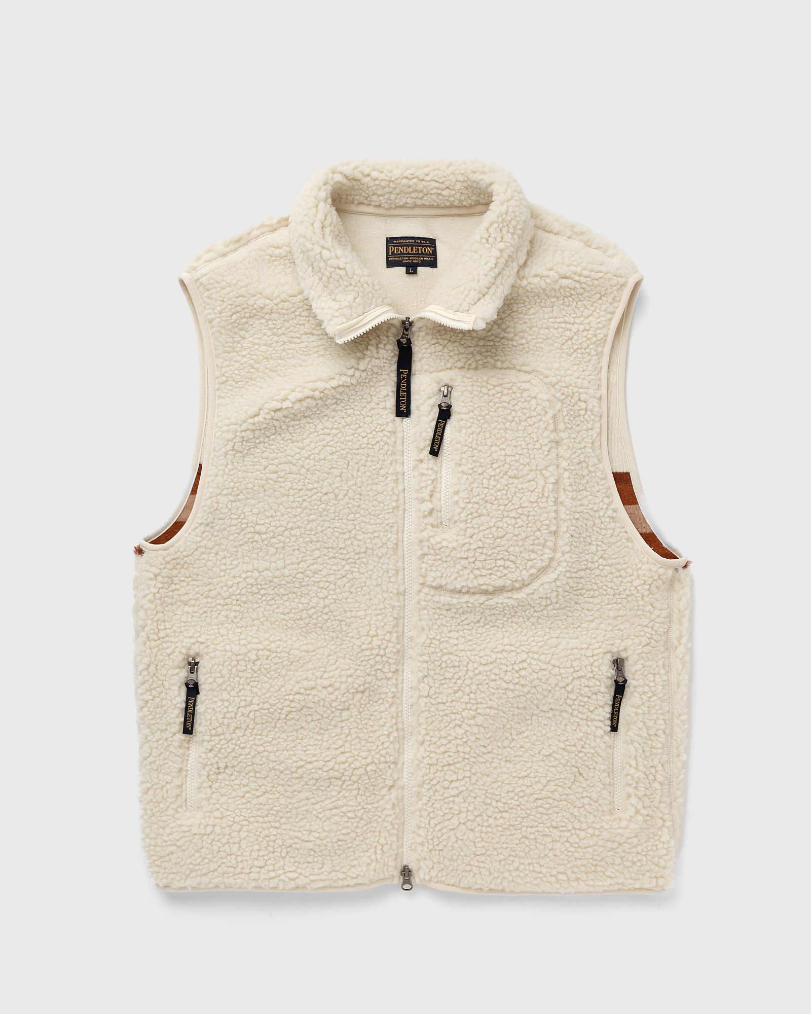 Pendleton BOA STAND VEST IVORY HARDING men Vests white in Größe:L von Pendleton