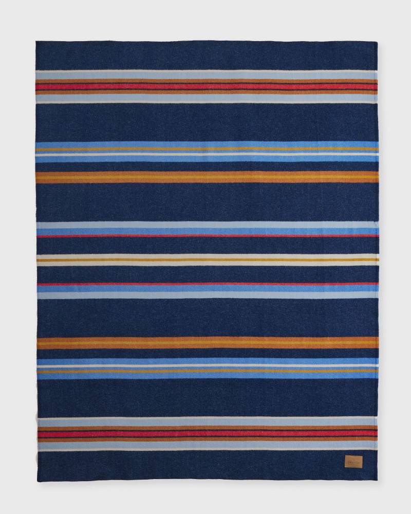 Pendleton BRIDGER STRIPE THROW men Home deco blue in Größe:ONE SIZE von Pendleton
