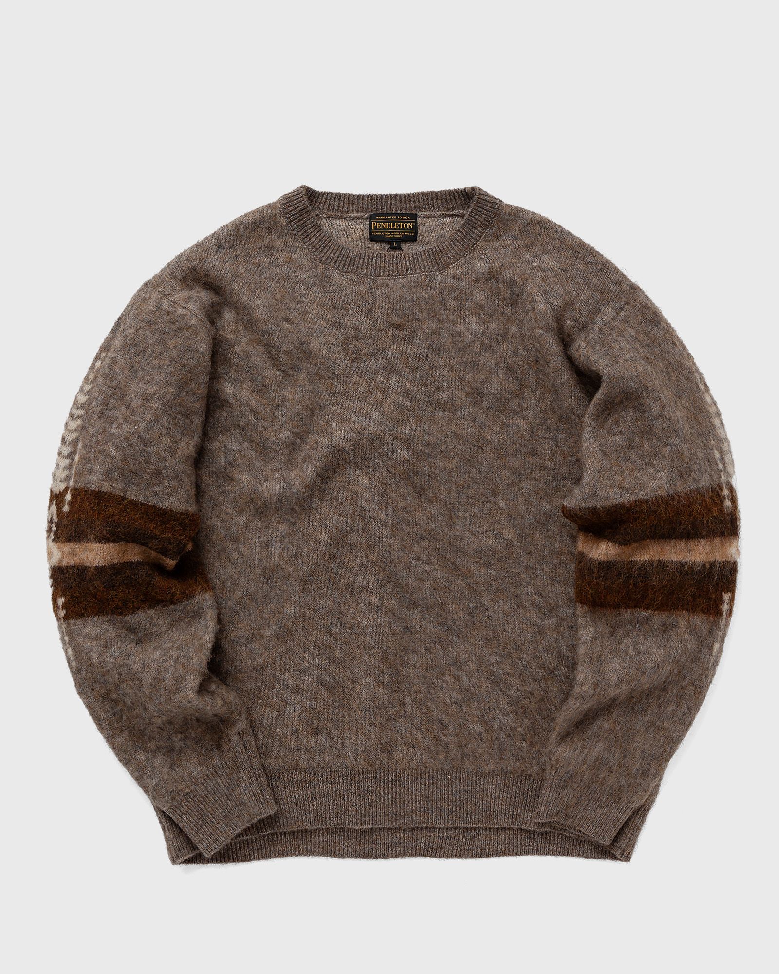 Pendleton CREWNECK PULLOVER MOCHA HARDING STAR men Pullovers brown in Größe:S von Pendleton