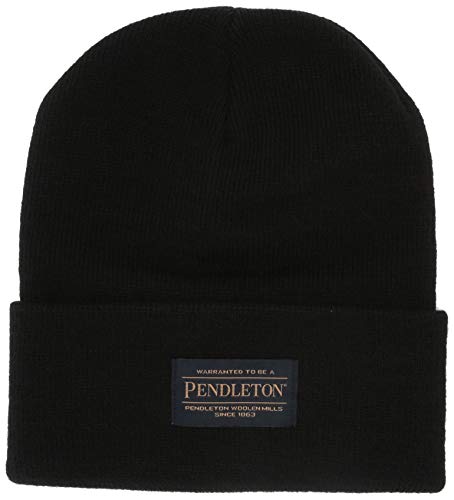 Pendleton Herren Beanie-Mütze, schwarz, Einheitsgröße von Pendleton