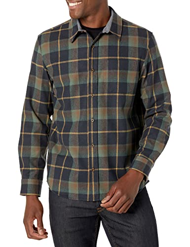 Pendleton Herren Langärmeliges Lodge klassischer Passform Hemd mit Button-Down-Kragen, Aqua/Slate Ombre, Mittel von Pendleton