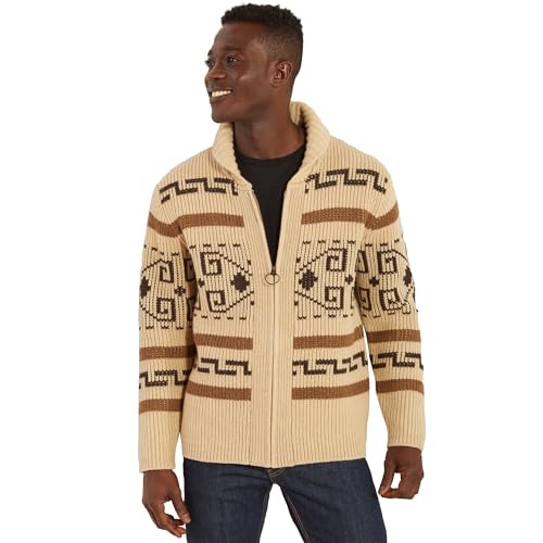 Pendleton Herren The Original Westerley Zip Up Cardigan Sweater Strickjacke, tan/braun, XL von Pendleton
