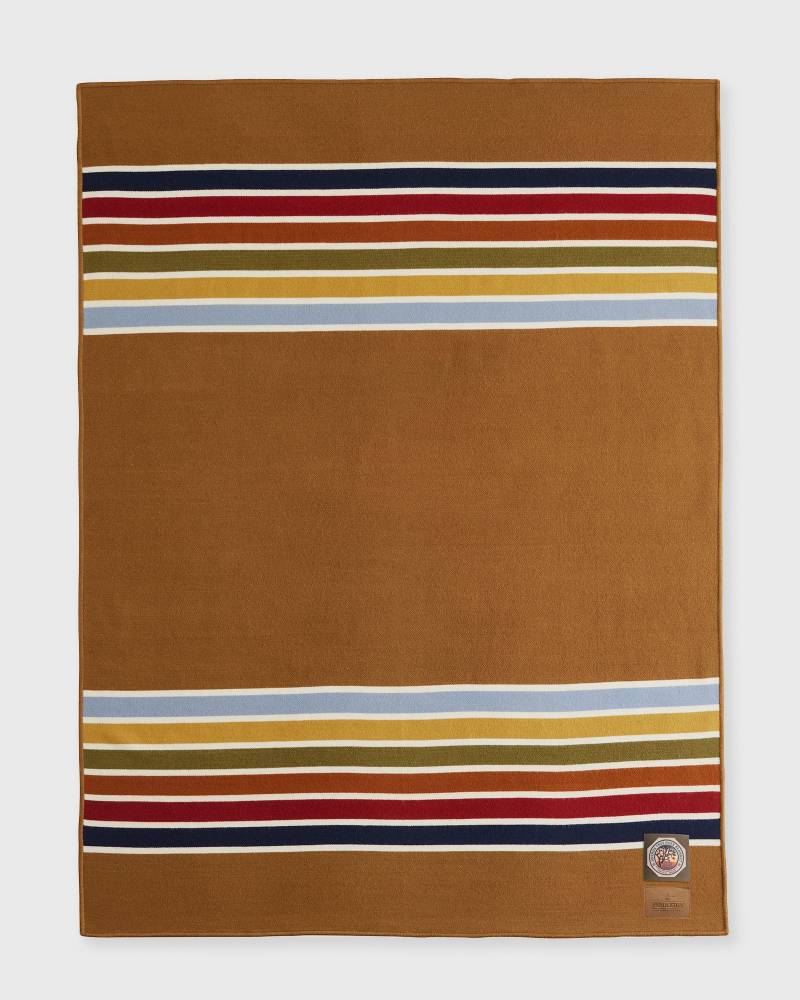 Pendleton NATIONAL PARK THROW WITH CARRIER men Home deco brown in Größe:ONE SIZE von Pendleton