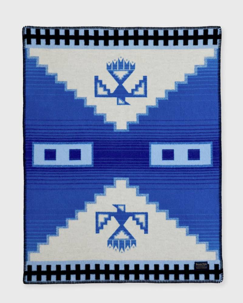 Pendleton THE COLLEGE FUND CRIB BLANKET men Home deco blue|beige in Größe:ONE SIZE von Pendleton