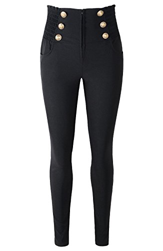 Damen 50er Jahre Retro Rockabilly Stil High Waist Pinup Pants - Schwarz - XX-Large Damen 50er Jahre Retro Rockabilly Stil High Waist Pinup Pants - Schwarz - XX-Large von Penelope Vintage