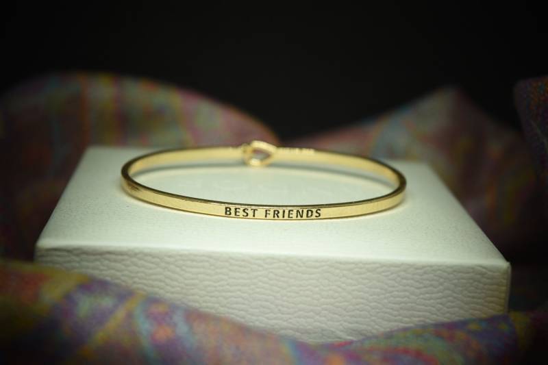 Beste Freunde Armband/Gold/Splitter/Armreif/Haken Armband/Zubehör/Armband von Penelopegiftshop