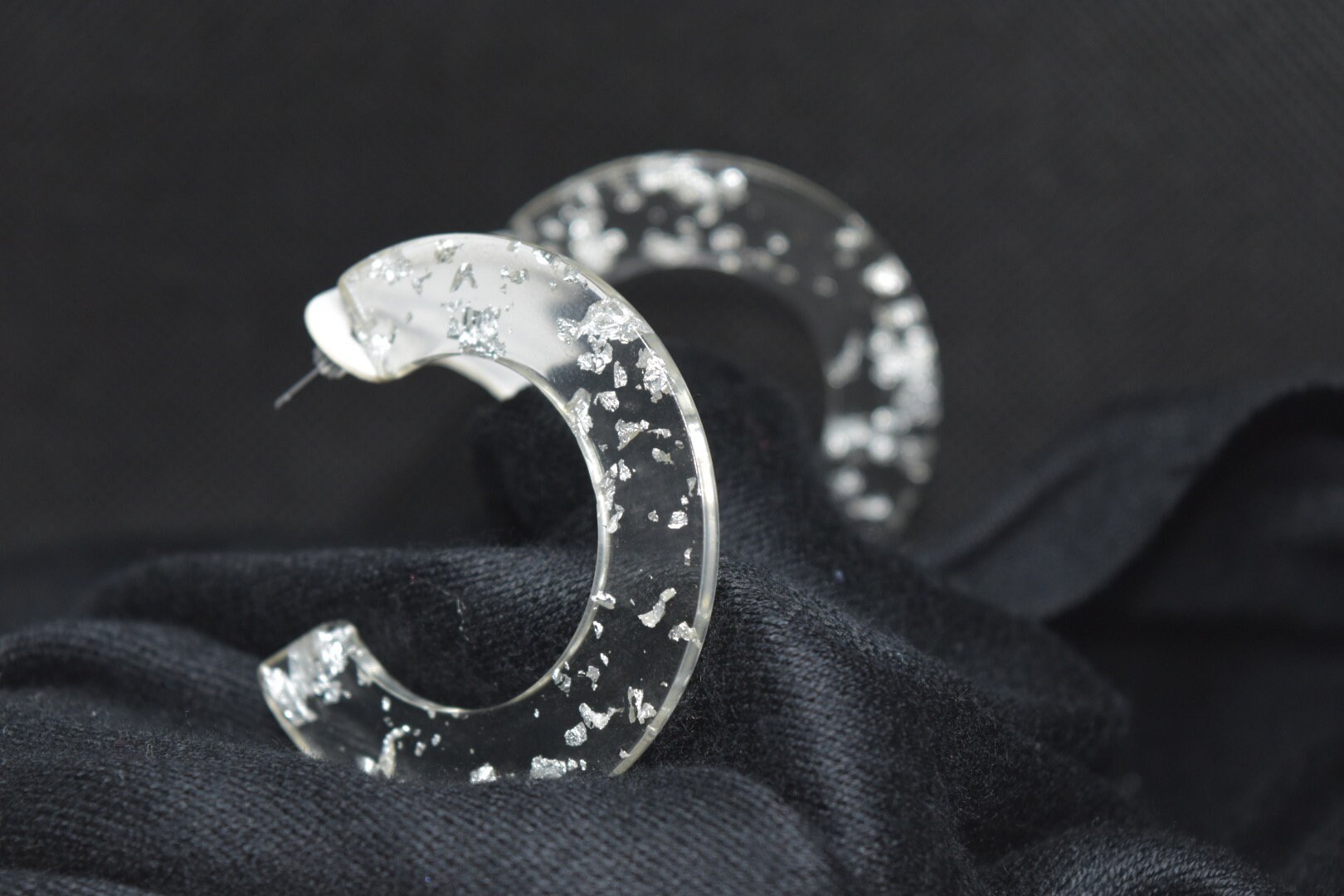 Kristallklare Halbmond Creolen Ohrringe Gestaltung/Knorpel/Reifen/Frauen/Geschenk Für Frauen Ohrringe/Sommer 2019 von Penelopegiftshop