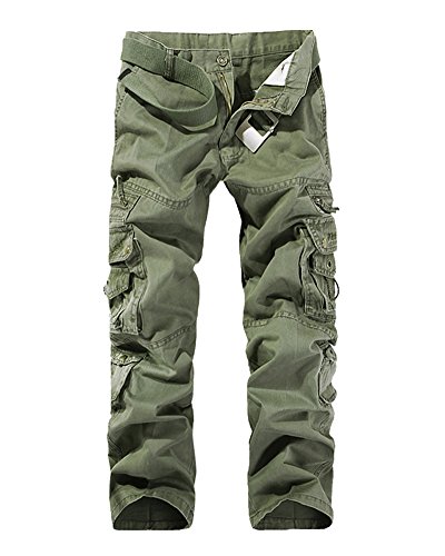 Herren Cargo Hose Mit Taschen Outdoor Pants Baggy Lange Hosen Armee-Grün 32 Herren Cargo Hose Mit Taschen Outdoor Pants Baggy Lange Hosen Armee-Grün 32 von PengGeng