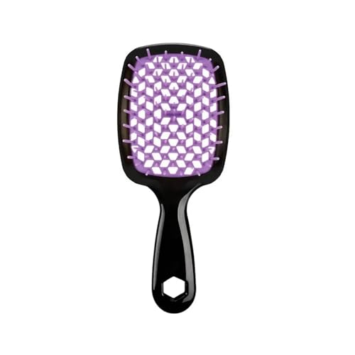 1/2 teile/satz Kopfhaut Massage Kamm Auszuhöhlen Kamm Shampoo Massage Bürste for Bad Haar Waschen Spray Flasche(1pc comb Purpleblack) von Pengchang
