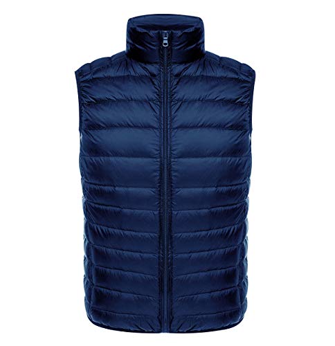 Daunenweste Herren Leicht Leichte Steppweste Herren Weste Daunen Ärmellose Dünne Light Winter Slim Fit Daunenjacken Ärmellos Ultraleichte Daunenmantel Übergröße Down Jacke Übergang Männer Marine 2XL Daunenweste Herren Leicht Leichte Steppweste Herren Weste Daunen Ärmellose Dünne Light Winter Slim Fit Daunenjacken Ärmellos Ultraleichte Daunenmantel Übergröße Down Jacke Übergang Männer Marine 2XL von Pengniao