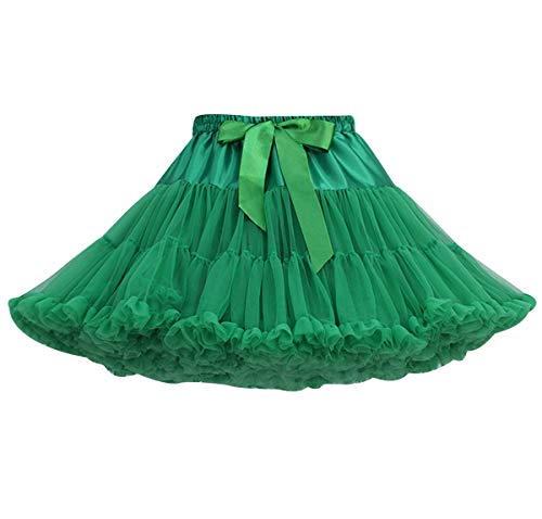 Tüllrock Damen Tutu Rock Tüll Röcke Tütü Petticoat Unterrock Tüllröcke Outfit Kurz Karneval Ballett Tutu Kostüm Erwachsene Tütüs Prinzessin Fasching 50er Rockabilly Party Hochzeit Vintage Weihnachts von Pengniao