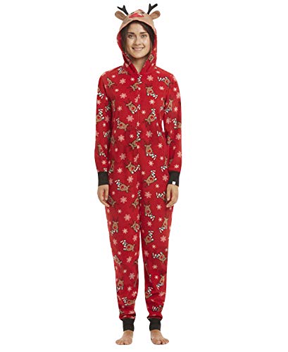 Weihnachts Schlafanzug Familie Einteiler Onesie Weihnachten Pyjama Damen Weihnachts Schlafanzüge Herren Kinder Jungen Mädchen Baby Weihnachtspyjama Jumpsuit Nachtwäsche Erwachsene Männer Winter XL von Pengniao