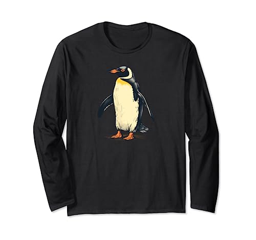 Antarktis, niedlicher Herren-Pinguin Langarmshirt von Penguin Hugs - Cute Penguin Gifts and Apparel
