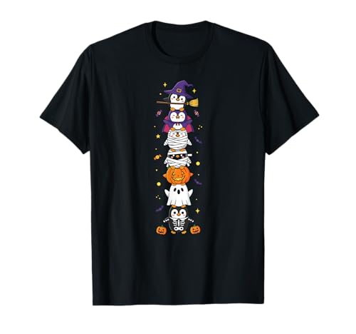 Lustiger Pinguin Hexe Vampir Geist Halloween Kinder Herren Damen T-Shirt Lustiger Pinguin Hexe Vampir Geist Halloween Kinder Herren Damen T-Shirt von Penguin Lovers Halloween Skeleton Mummy Outfits