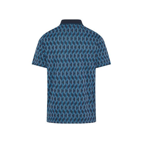 Penguin All Over YD Jacquard Color Block Halbarm Polo navy von Penguin