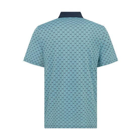Penguin Bohemian Jacquard Block Halbarm Polo navy von Penguin