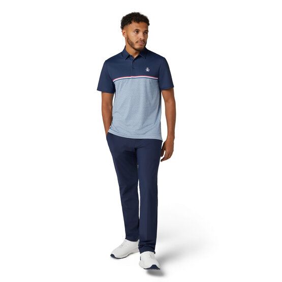 Penguin Engineered P Color Block Print Halbarm Polo grau Penguin Engineered P Color Block Print Halbarm Polo grau von Penguin