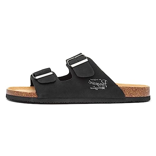 PENGUIN Herren Port 2 Slides Sandalen Schwarz 46 EU von Original Penguin