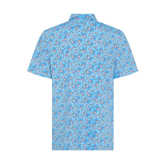 Penguin Pete The Ocean Caddy Halbarm Polo hellblau von Penguin