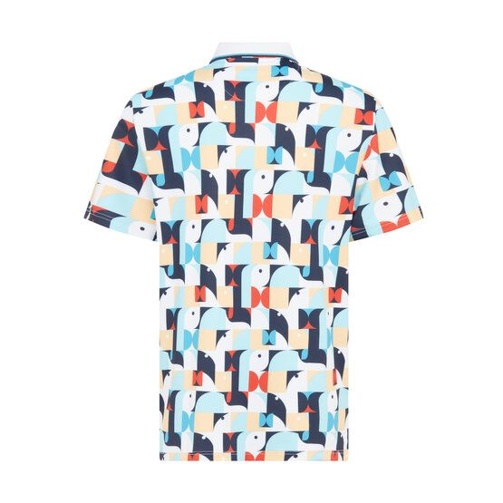 Penguin Pete´s 70´s Roadmap Halbarm Polo weiß von Penguin