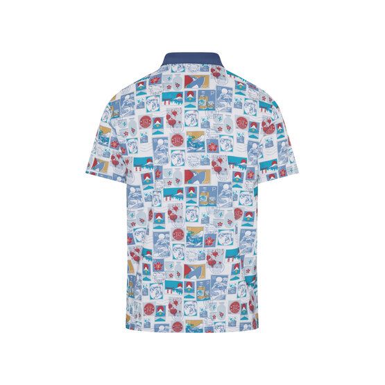 Penguin Pete´s Stamp Roadmap Halbarm Polo weiß von Penguin