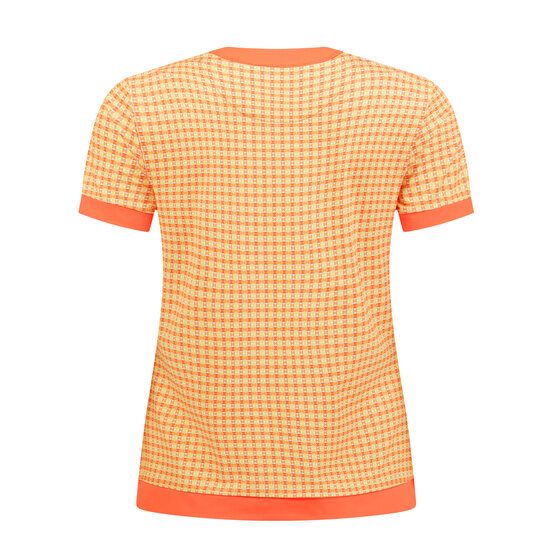 Penguin Petes Bow Tie Regular Length Colorblock Halbarm Polo orange von Penguin