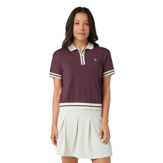 Penguin WAIST LENGTH COLORBLOCK Halbarm Polo dunkelrot von Penguin