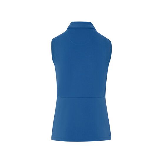 Penguin Zip Mesh Blocking ohne Arm Polo blau von Penguin