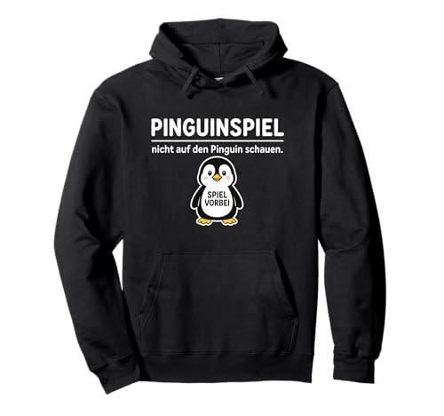 Lustiger Pinguin Don't Look Game Over Tierliebhaber Jungen Mädchen Pullover Hoodie von PenguinAxis1