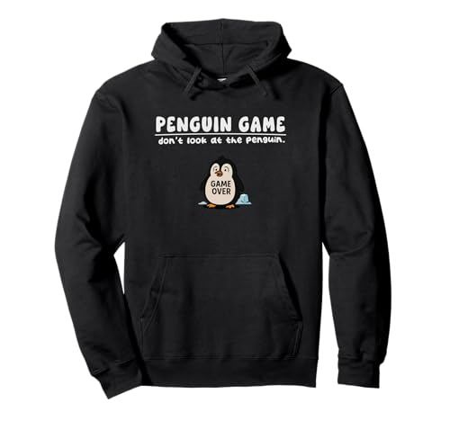 Lustiges Pinguin-Spiel Don't Look Game Over Boys Girls Kids Pullover Hoodie von PenguinAxis1