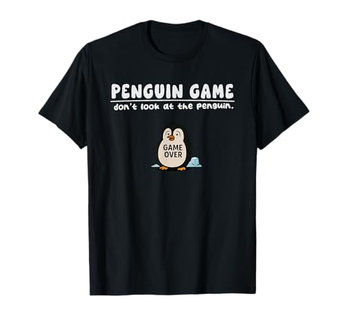 Lustiges Pinguin-Spiel "Don't Look Game Over Boys Girls Kids T-Shirt von PenguinAxis1