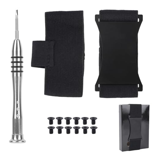 Penitue Ersatzset für Elastische Geldbörsenbänder für Herren, Reparaturset Bargeldbänder mit Schrauben und Schraubendreher Schwarzes Zubehör zur Reparatur von Geldbörsen Kompatibel mit Ridge von Penitue