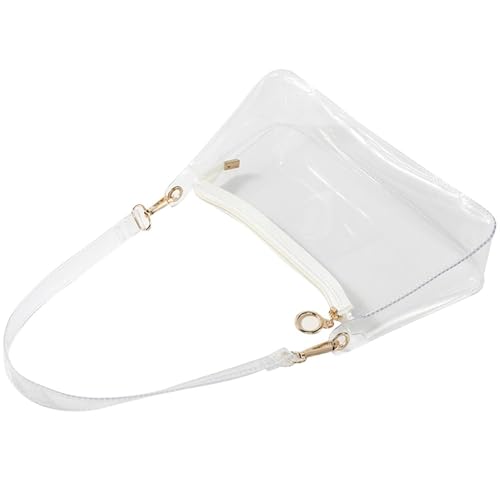 Penlimly Transparente Tasche, Clear Stadium Bag - wasserdichte Make -up -Beutel mit Reißverschluss | Reisespeicherpaket, stilvolle Organisatorversorgung für Frauen und Mädchen von Penlimly