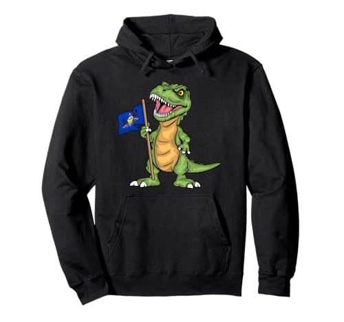 Pennsylvania Lover Kinder Dinosaurier Liebhaber USA Pennsylvania Flagge Pullover Hoodie von Pennsylvania Gifts For Men & Women