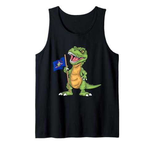 Pennsylvania Lover Kinder Dinosaurier Liebhaber USA Pennsylvania Flagge Tank Top von Pennsylvania Gifts For Men & Women
