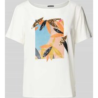 Pennyblack T-Shirt mit Label-Motiv-Print Modell 'TERMOLI' in Offwhite, Größe S von Pennyblack