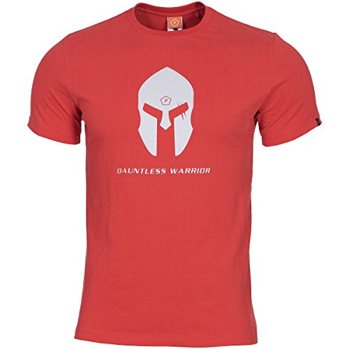 Pentagon Herren Ageron T-Shirt Spartan Helmet Lava Red Größe M von Pentagon