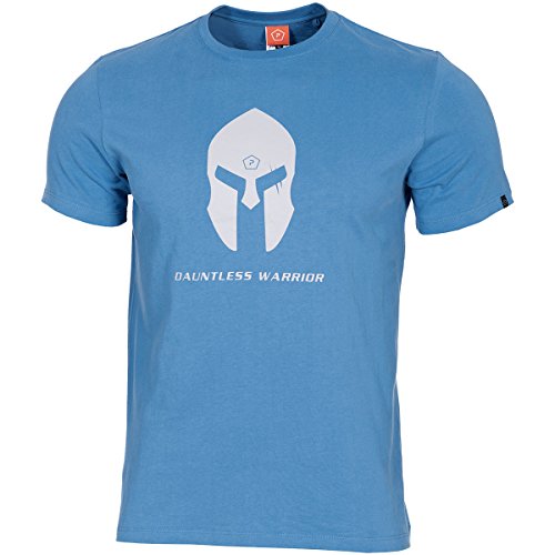 Pentagon Herren Ageron T-Shirt Spartan Helmet Pacific Blue Größe 3XL von Pentagon