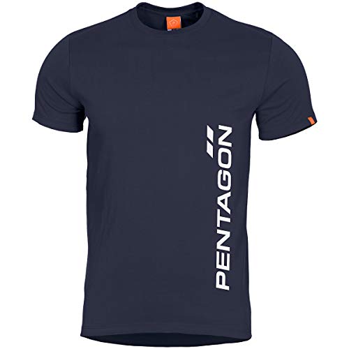Pentagon Herren Ageron T-Shirt Vertical Midnight Blue Größe XXL von Pentagon