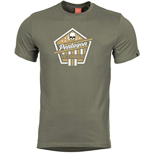 Pentagon Herren Ageron Victorious T-Shirt Oliv Größe S von Pentagon