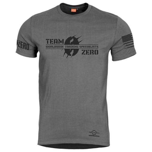 Pentagon Herren Ageron Zero Edition WTS T-Shirt Wolf Grey Größe 4XL von Pentagon