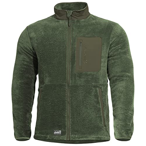 Pentagon Herren Grizzly Sweater mit Durchgehendem Reißverschluss Camo Green Größe L von Pentagon