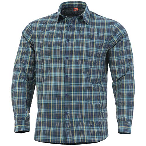 Pentagon Herren QT Tactical Shirt Blau Checks Größe 3XL von Pentagon