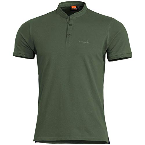 Pentagon Levantes Henley Shirt Camo Green, S, Oliv von Pentagon