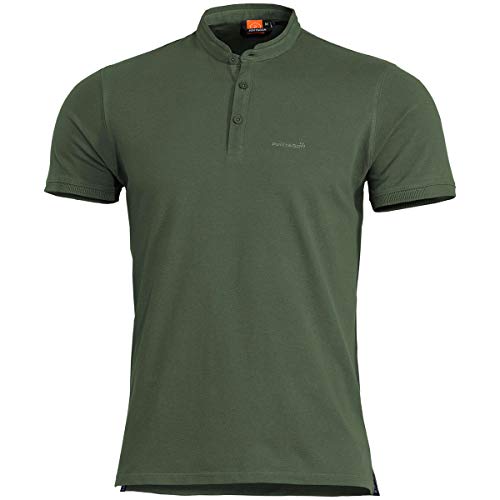 Pentagon Levantes Henley Shirt Camo Green, XL, Oliv von Pentagon