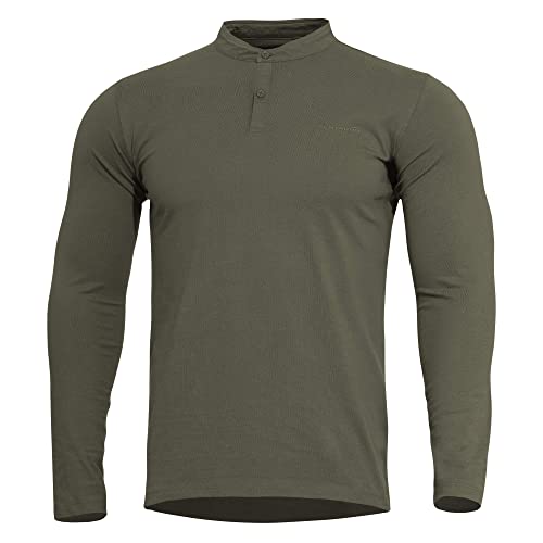 Pentagon Romeo 2.0 Henley Shirt (2XL, Olive Green) von Pentagon