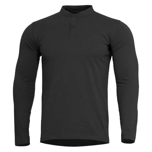 Pentagon Romeo 2.0 Henley Shirt (2XL, Schwarz) von Pentagon