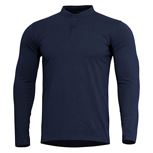 Pentagon Romeo 2.0 Henley Shirt (L, Midnight Blue) von Pentagon