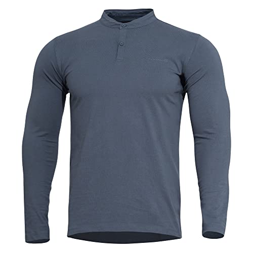 Pentagon Romeo 2.0 Henley Shirt (M, Charcoal Blue) von Pentagon