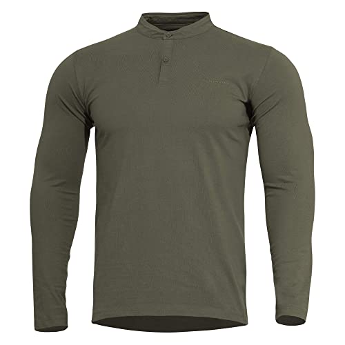 Pentagon Romeo 2.0 Henley Shirt (XL, Olive Green) von Pentagon